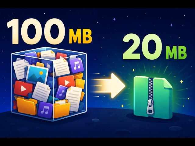 How Does a 100 MB File Become 20 MB | How ZIP Files Work