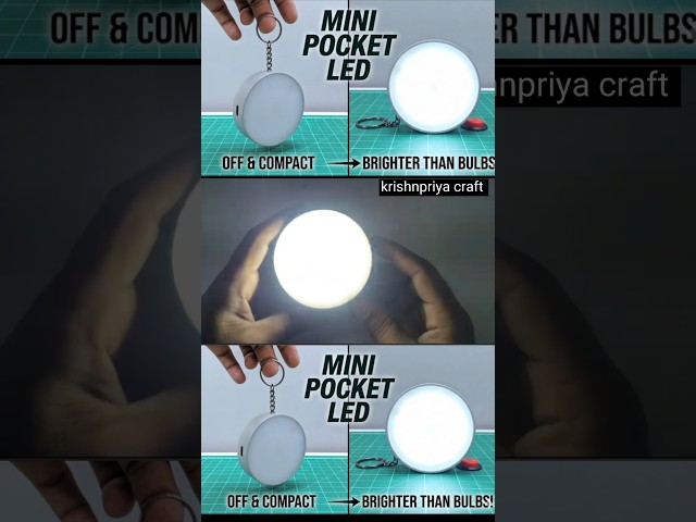 How to Make a Mini Pocket LED Light Using PVC Pipe 🔦 | Powerful Rechargeable DIY Light