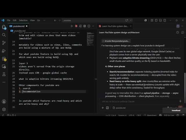 YouTube system design #overflowstackdeveloper