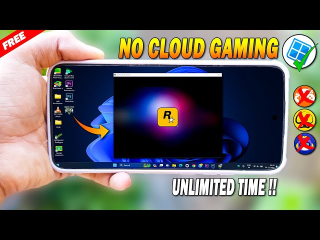 Play PC Games on Mobile Without Cloud Gaming | Run Windows On Mobile