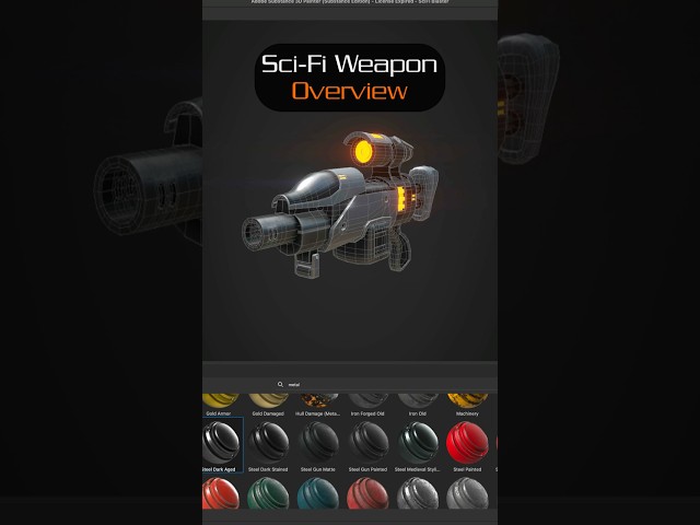 Sci-fi Blaster Hard Surface Tutorial Overview