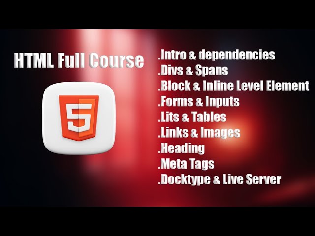 HTML Full Course 2026 – Learn HTML in 1 Hour! (Complete Beginner Tutorial)