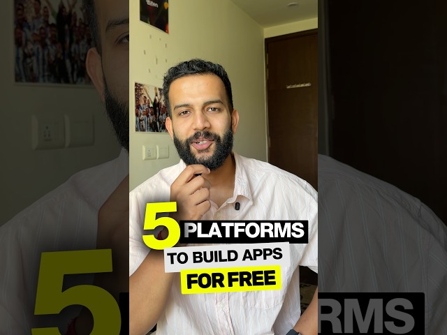 5 Platforms to Build Apps for FREE in 2026 | No Code App Builders #nocode