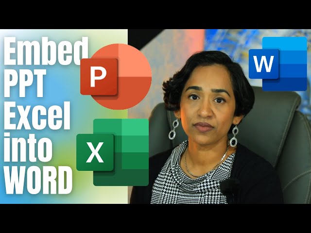 How to embed PowerPoint and Excel into Word