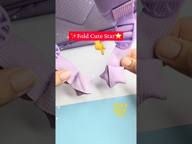⭐The Schoolbag bag can actually fold stars✨ @ArasEasyArt #diy #ytshorts #viral #schoolbag