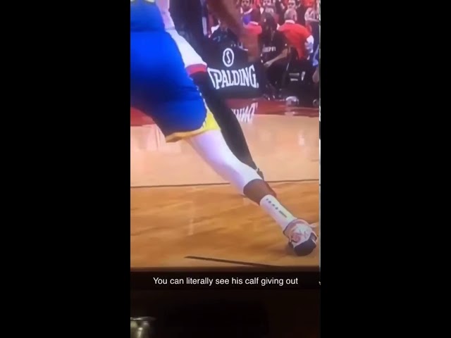 Close-Up of Durant's Achilles Popping | 2019 NBA Finals
