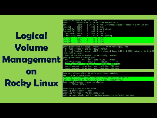 Logical Volume Management on Rocky Linux