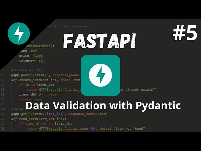 FastAPI Tutorial #5 - Data Validation in FastAPI with Pydantic:Ensuring Clean Input [2024]