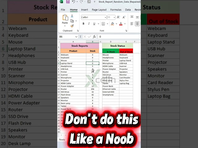 Update stock in and stock out in just 10 seconds in Excel #shorts