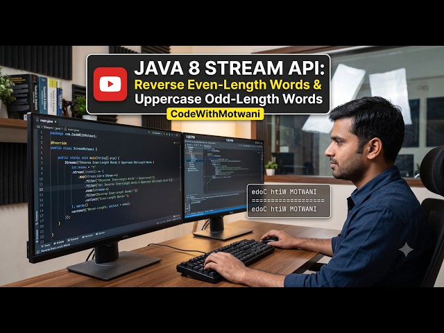 Java 8 Stream API: Reverse Even-Length Words & Uppercase Odd-Length Words 🔥