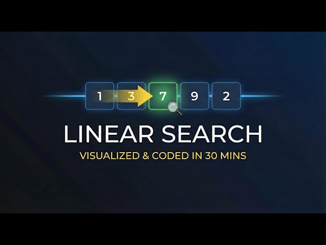How does linear search works ???| | explained simply: Theory, Visualization & C Implementation