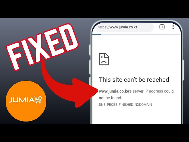 How To Fix This Site Can't Be Reached On Jumia