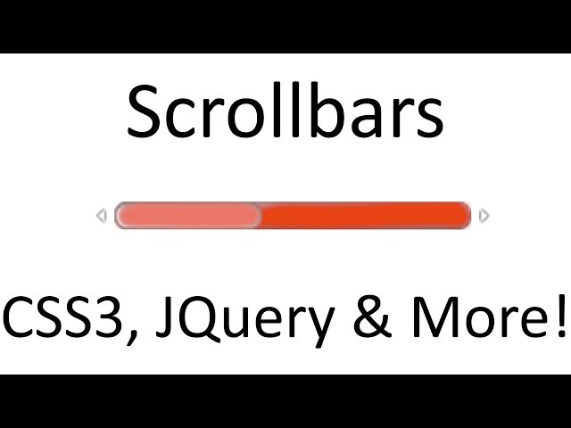 UI Development - Scrollbars, CSS3, JQuery, Dreamweaver & More!