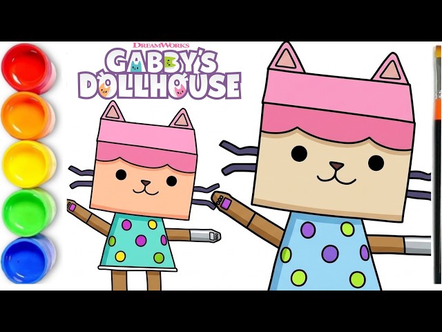 Draw Baby Box From Gabby's Dollhouse | Drawing Tutorial | Gabby's Dollhouse