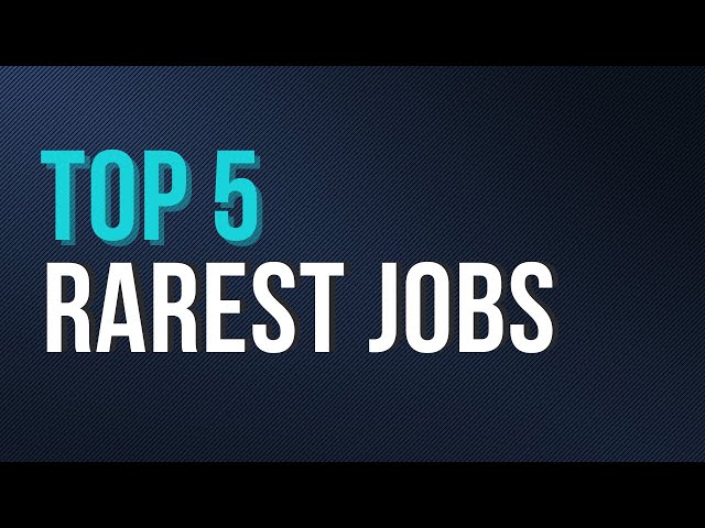 Top 5 Rarest Jobs in the US #Shorts