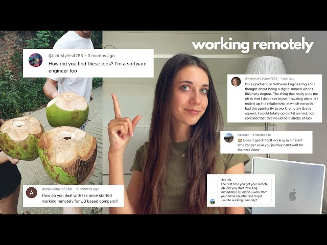 I work as a software engineer while traveling the world | Q&A + Where to find jobs like this 👩🏻‍💻🌴