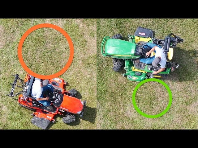 Deere 1025R vs Kubota BX! Mower Operation! Round #3 of 8