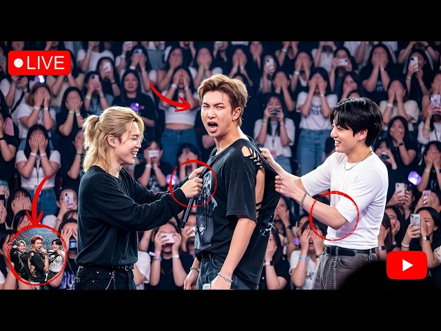 🔴 BTS RM LOOSES HIS COOL ON STAGE?! 😱 Jungkook & Jimin's Prank Goes WRONG at SoFi Stadium! 🔥🤣