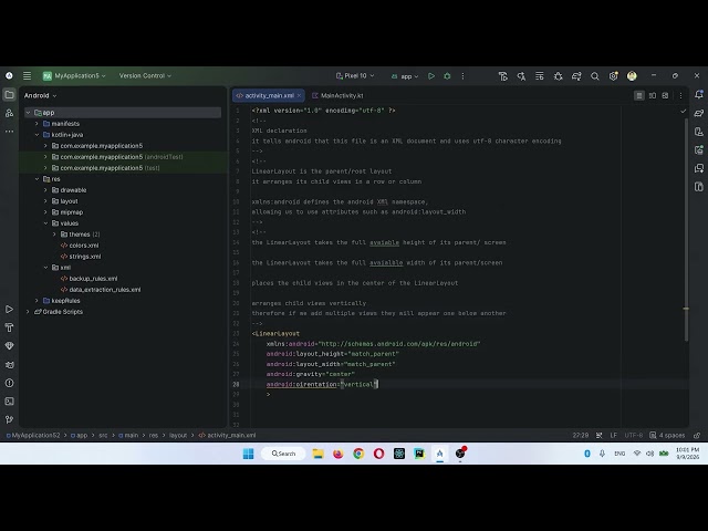 Android Studio Beginner Tutorial | Create a Simple App with XML Button & Kotlin Logic