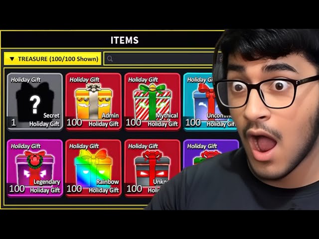 Opening 100 NEW Gift Event Presents (INSANE Fruits) | Blox Fruits