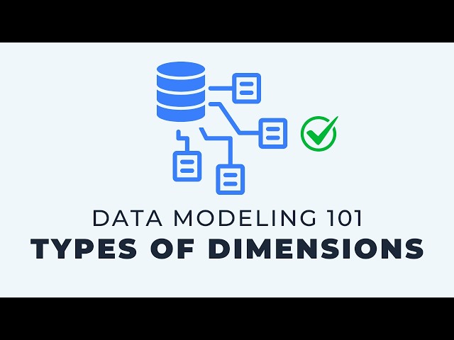 The 4 Common Types of Dimensions | Data Modeling 101