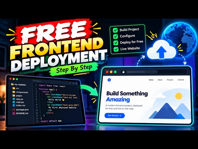 Deploy Your Website for FREE in 3 Minutes 🚀 | Step-by-Step Tutorial