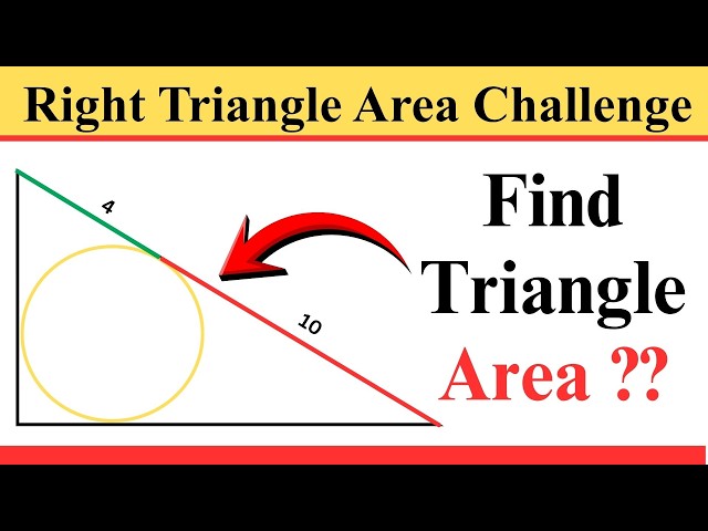 Can You Find This Triangle Area | Using Pythagorean Theorem l Olympiad Math Challenge