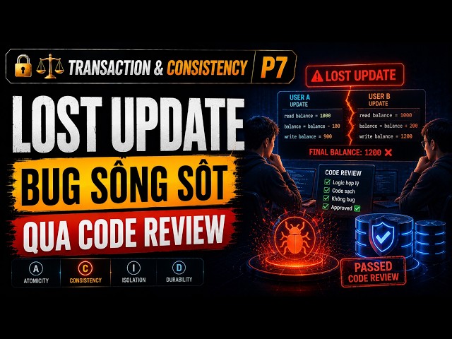 🔒⚖️ Lost Update — The bug that survives code review | Transactions & Consistency P7