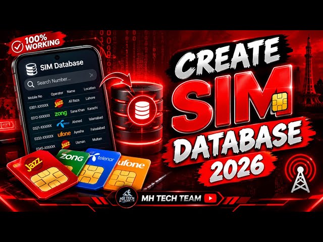 How To Create SIM Database Website & Android App (2026) | Full Setup Tutorial | MH TECH TEAM