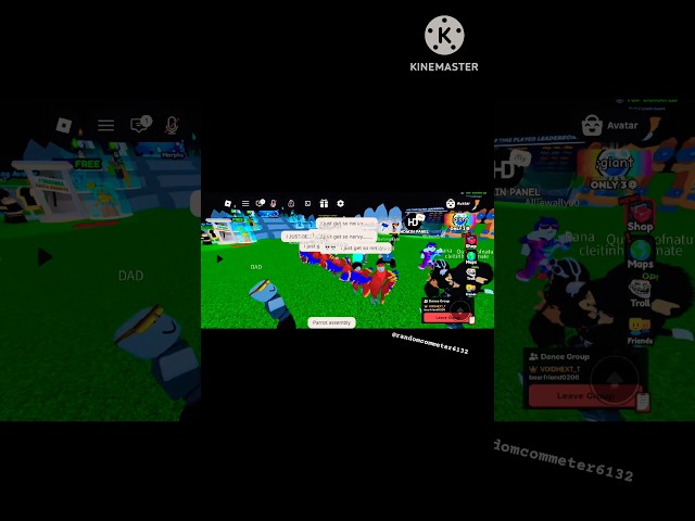 Parrot line dance #roblox #ijustgetsonervy  #dance #silly #trend #trending