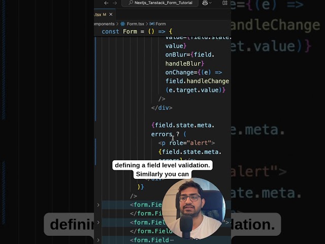 Learn TanStack Forms With Next.js | Form Validation in React