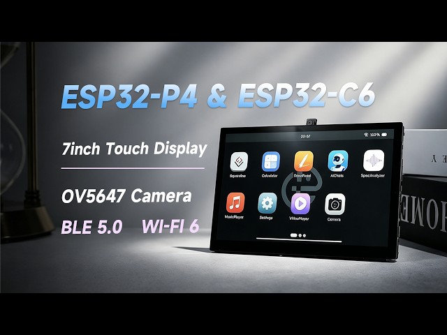 Dual-Core ESP32-P4 with RISC-V,7-inch 1024×600 IPS Touch Display,Supports Wi-Fi 6 / Bluetooth 5 (LE)