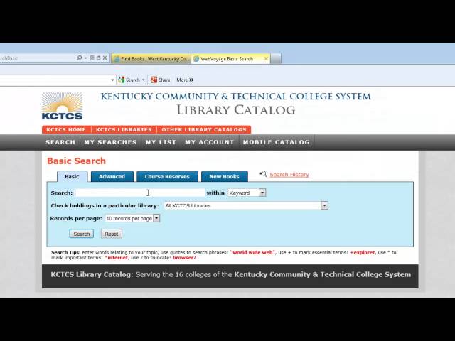 Library Catalog and Library of Congress Classification