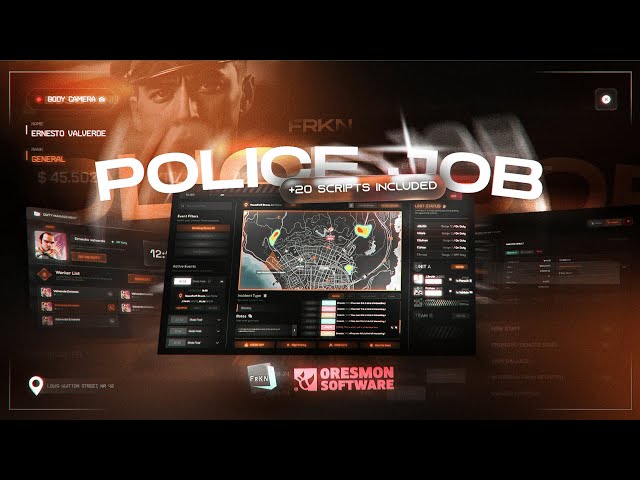 Fivem Police Job PACK – All-in-One System (20+ Scripts Included!) | [ESX/QB/QBOX]