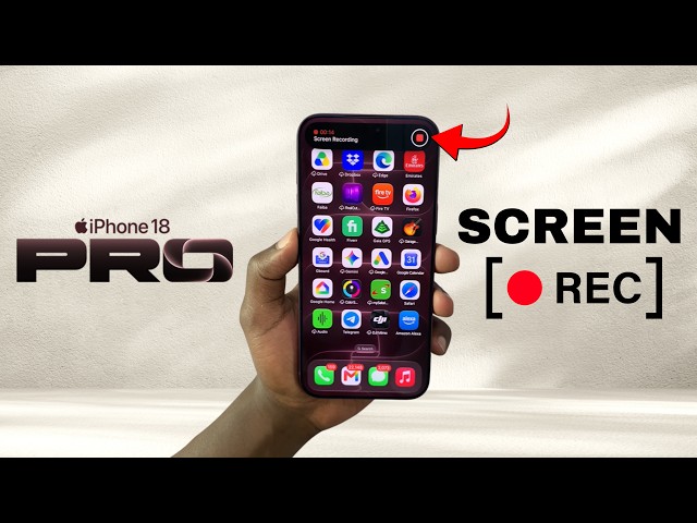 How To Screen Record On iPhone 18 Pro