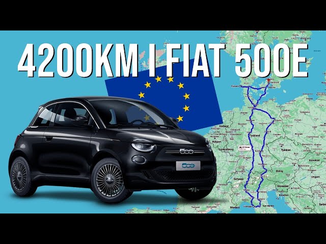 Lille elbil på langtur: 4200km gennem Europa i en FIAT 500E