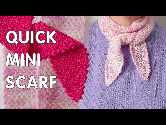 Mini Scarf Crochet Tutorial – Quick, Easy & Uses Little Yarn
