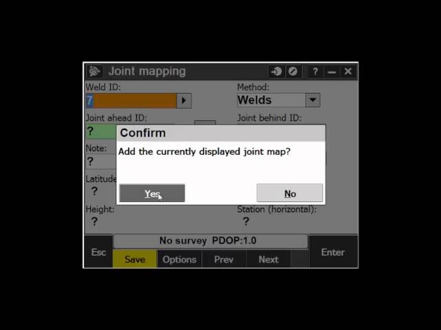 How Tally and Weld mapping are used when surveying the Pipeline
