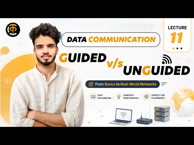 Guided vs Unguided Media 🔥 | Data Communication | Complete Comparison | Code Karo