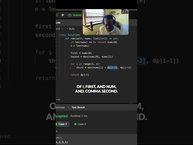 House Robber(Part 2) - LeetCode 198 Explained (DP from O(n) to O(1) Space) #lindorcodes #leetcode
