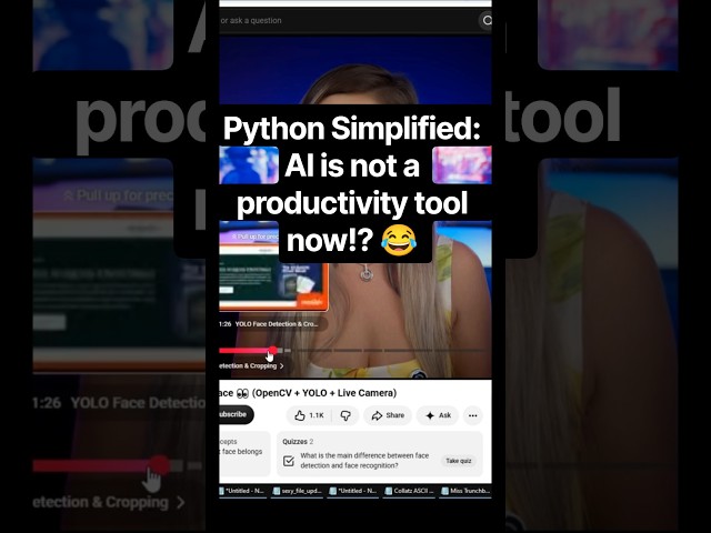 Python Simplified: AI is not a productivity tool now!? 😂