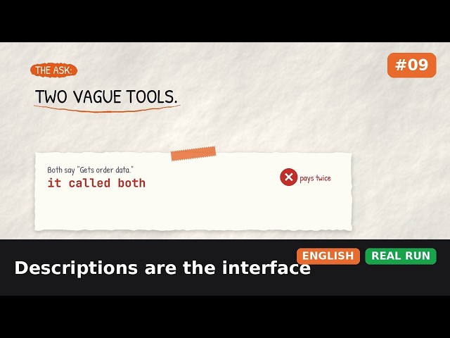 #9 · Why Your AI Agent Picks the Wrong Tool – Tool Descriptions | Agentic AI Course