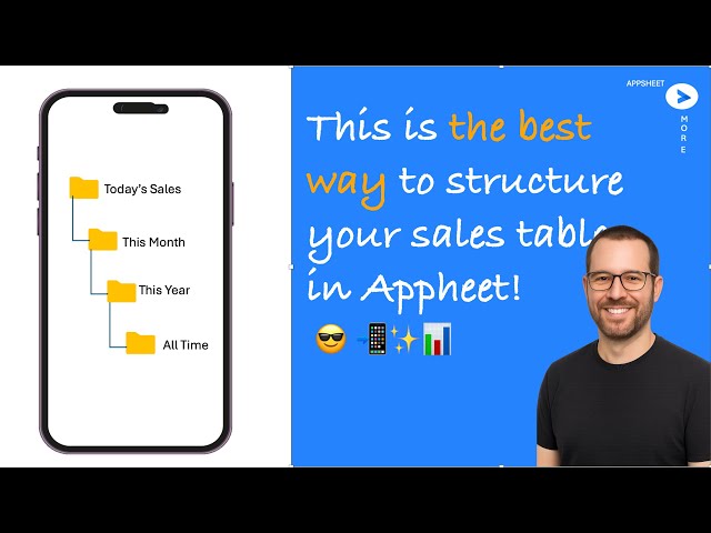 The Right Way to Structure Sales Data in AppSheet! 🔥