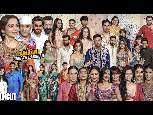 UNCUT - Ambani Ganpati Aarti 2026 | Star Studded Red Carpet | Salman Khan, Katrina, Kareena