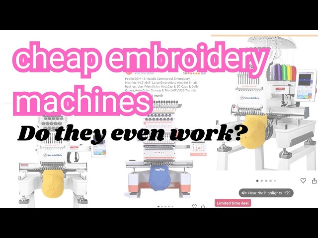 Chinese Embroidery Machines worth it? multi needle embroidery machine.