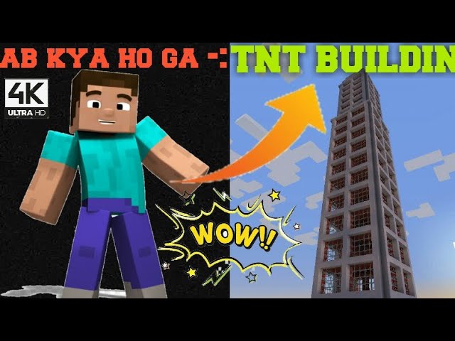 CAN I BLAST THIS BUILDING 😎😎(MINECRAFT) (AMJ GAMERZ)