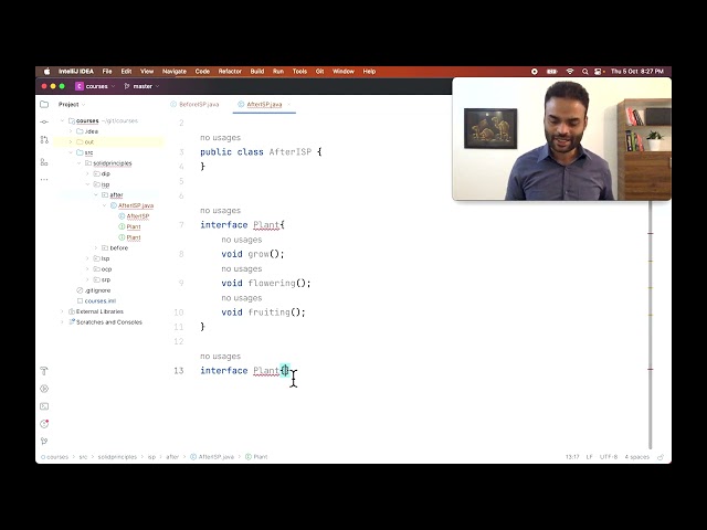 ISP (Interface Segregation Principle) of SOLID principles