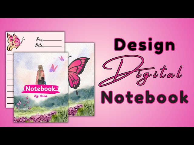 How to Design Digital Notebook using Canva | Easy Canva Tutorial 2025