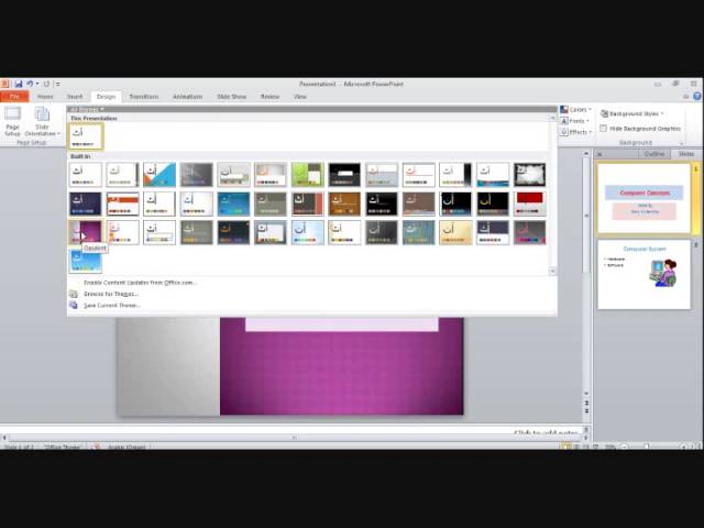Chapter 5 Presentation Using Microsoft Power Point 2010 Part 1