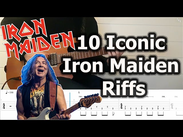 10 Iconic Iron Maiden Riffs | Guitar Tabs Tutorial
